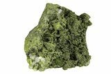 Sparkling Dark Green Epidote Crystals with Quartz - Turkey #301745-1